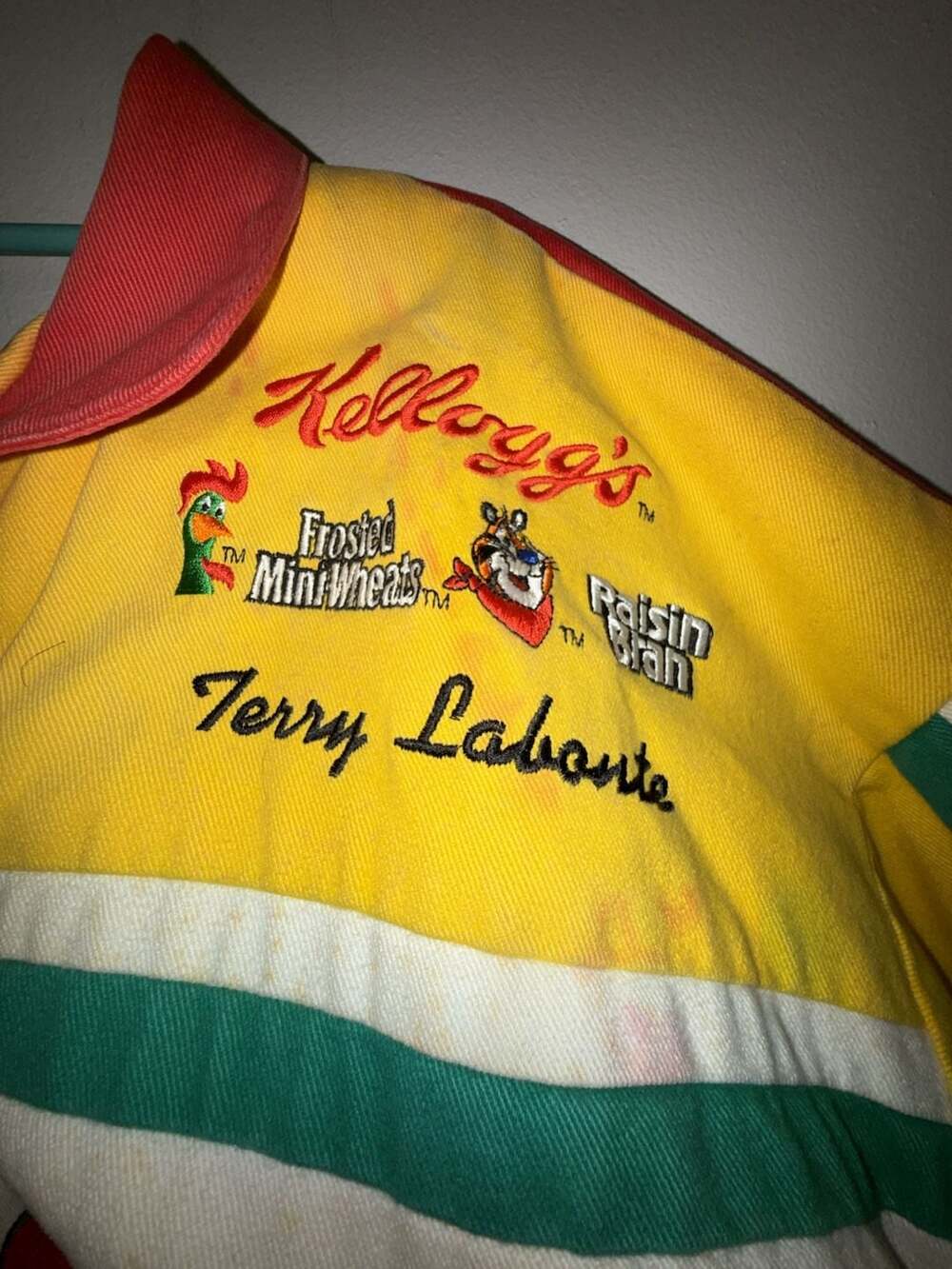 Chase Authentics Terry Labonte Kellogg's Corn Flakes NASCAR Racing Jacket - Picture 10 of 10